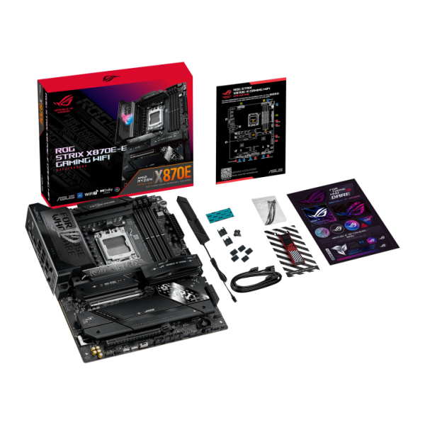 ASUS ROG STRIX X870E-E GAMING WIFI Motherboard, WIFI 7, PCIe Gen 5, Aura Sync, Max. 256GB DDR5 - Image 6
