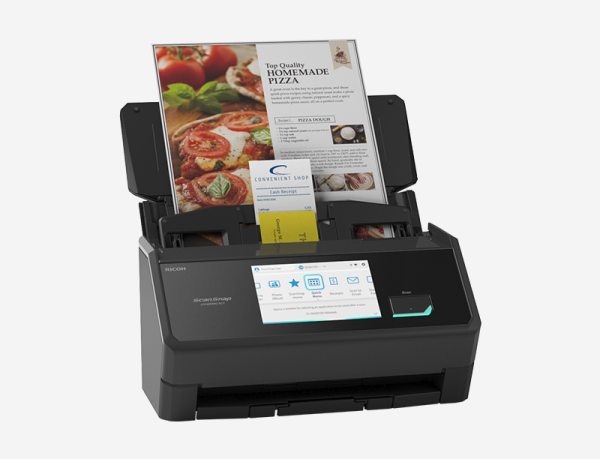 Ricoh ScanSnap® iX2500 Wi-Fi Enabled, Touch Screen Document Scanner - Standard Edition, Black - Image 3