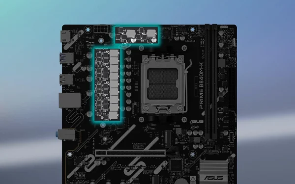 ASUS PRIME B840M-K Micro-ATX Motherboard, AMD AM5, Aura Sync, Realtek® 2.5Gb Ethernet - Image 4