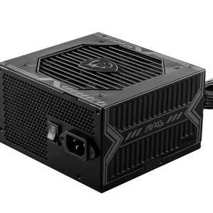 MSI MAG A650BN Power Supply, 80 Plus Bronze certified for high efficiency, 120mm Low Noise Fan, Black
