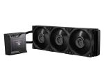 MSI MEG CORELIQUID S360 Liquid Cooler, 2.4” IPS display, 60mm fan is placed within the water block, MSI’S MEG SILENT GALE P12, Black - Image 3