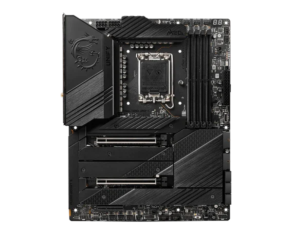MSI MEG Z690 UNIFY ATX  Motherboard, LGA 1700 Socket, Intel® Wi-Fi 6E module, Support for Windows® 11 64-bit, Windows® 10 64-bit, Black - Image 2