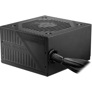 MSI MAG A600DN Power Supply, 80 PLUS STANDARD, 120mm LOW NOISE FAN, Black