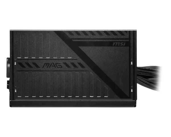 MSI MAG A600DN Power Supply, 80 PLUS STANDARD, 120mm LOW NOISE FAN, Black - Image 3