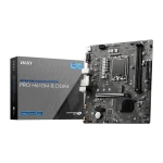MSI PRO H610M-B DDR4 Mirco-ATX Motherboard, LGA 1700 Socket, Support for Windows® 11 64-bit, Windows® 10 64-bit, Black