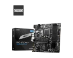MSI PRO B760M-P Motherboard, Lightning Gen 4 PCI-e with Steel Armor, Supports DDR5 Memory, Dual Channel DDR5 6800+MHz (OC), Black