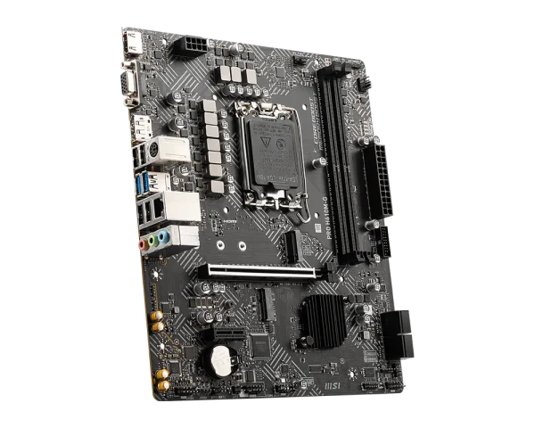 MSI PRO H610M-G Motherboard, Support Intel® Core™ 14th/ 13th/ 12th Gen Processors, Intel® Pentium® Gold and Celeron® Processors LGA 1700, Support for Windows® 11 64-bit, Windows® 10 64-bit - Image 3