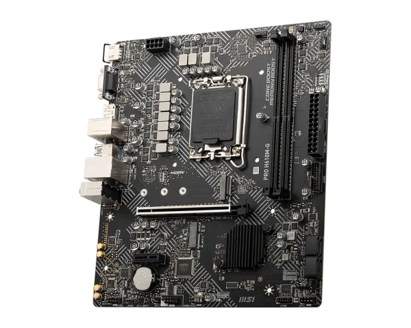 MSI PRO H610M-G Motherboard, Support Intel® Core™ 14th/ 13th/ 12th Gen Processors, Intel® Pentium® Gold and Celeron® Processors LGA 1700, Support for Windows® 11 64-bit, Windows® 10 64-bit - Image 4