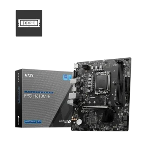 MSI PRO H610M-E Micro-ATX Motherboard, Support Intel® Core™ 14th/ 13th/ 12th Gen Processors, Intel® Pentium® Gold and Celeron® Processors LGA 1700