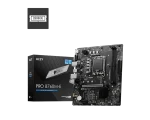 MSI PRO B760M-E Motherboard, Lightning Gen 4 PCI-e with Steel Armor, Supports DDR5 Memory, Dual Channel DDR5 6400+MHz (OC), Black