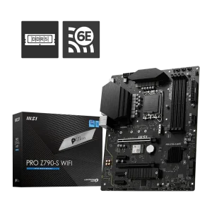 MSI PRO Z790-S WIFI Motherboard, Support Intel® Core™ 14th/ 13th/ 12th Gen Processors, Intel® Pentium® Gold and Celeron® Processors LGA 1700, Wi-Fi 6E