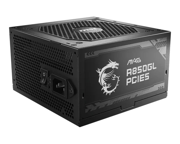 MSI MAG A850GL PCIE5 Fully Modular Power Supply, ATX 3.0 compatible, native PCIe 5.0 connector, 80 Plus Gold certified for high efficiency, Black - Image 4