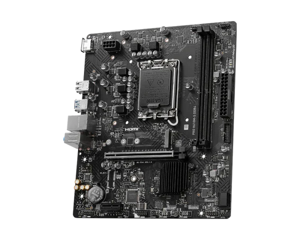 MSI PRO H610M-S DDR4 Motherboard, Support Intel® Core™ 14th/ 13th/ 12th Gen Processors, Intel® Pentium® Gold and Celeron® Processors LGA 1700, Support for Windows® 11 64-bit, Windows® 10 64-bit - Image 4