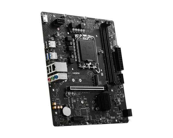 MSI PRO H610M-S DDR4 Motherboard, Support Intel® Core™ 14th/ 13th/ 12th Gen Processors, Intel® Pentium® Gold and Celeron® Processors LGA 1700, Support for Windows® 11 64-bit, Windows® 10 64-bit - Image 3