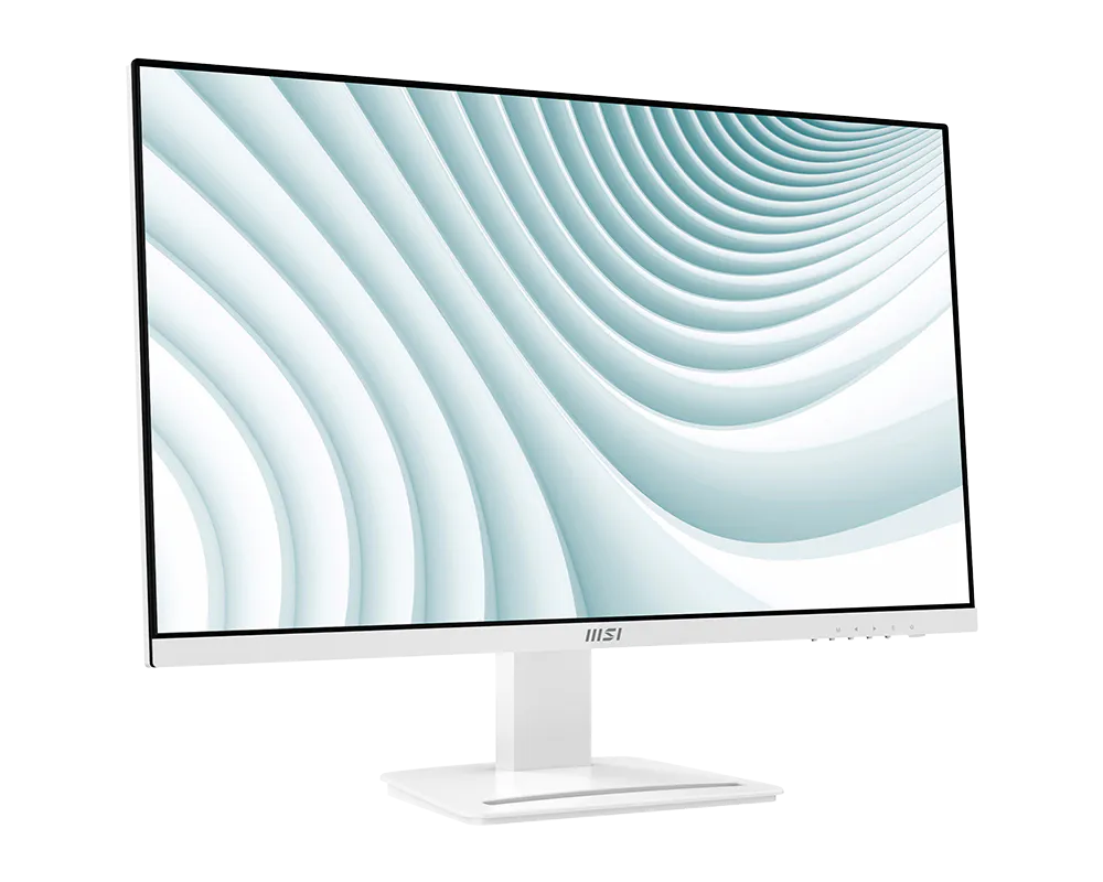 MSI PRO MP273AW 27″ Business Productivity Monitor, 1920 x 1080 (FHD) IPS Panel, 100Hz Refresh Rate, 1ms (MPRT) / 4ms (GTG) Response Time, White