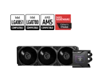 MSI MEG CORELIQUID S360 Liquid Cooler, 2.4” IPS display, 60mm fan is placed within the water block, MSI’S MEG SILENT GALE P12, Black