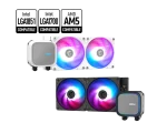 MSI MAG CORELIQUID A13 240mm Liquid Cooler, AM5 / AM4 Support, LGA 1700 / 1851 Support, Aluminum Material, White