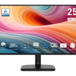 MSI PRO MP251L E2 25" Business Productivity Monitor, 120Hz high refresh rate, Standard VESA mountable design, Black