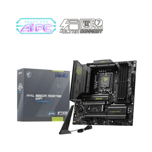 MSI MAG B860M MORTAR WIFI Motherboard, Supports Intel® Core™ Ultra Processors (Series 2) LGA 1851, Wi-Fi 7 and 5G LAN, Thunderbolt 4, PCIe 5.0,