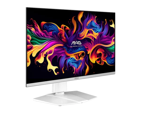MSI MAG 272QPW QD-OLED X28 27" Gaming Monitor, 2560x1440 (WQHD) QD-OLED panel, 280Hz refresh rate, rapid 0.03ms (GtG) response time, HDMI™ 2.1, White - Image 2