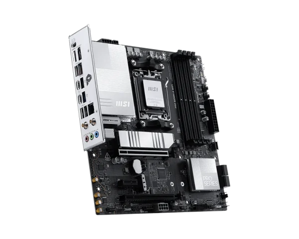 MSI PRO B850M-A WIFI Motherboard, Socket AM5, Supports AMD Ryzen™ 9000/ 8000/ 7000 Series Desktop Processors, Wi-Fi 7, Black - Image 3