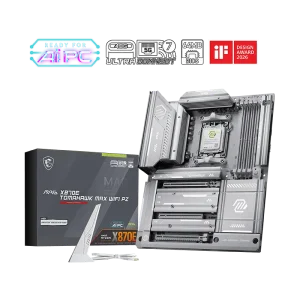 MSI MAG X870E TOMAHAWK MAX WIFI PZ Motherboard, Supports AMD Ryzen™ 9000/ 8000/ 7000 Series Desktop Processors, Socket AM5, Wi-Fi 7