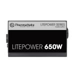 Thermaltake Litepower 650W Non-modular Power Supply, 120mm cooling fan, Black - Image 4