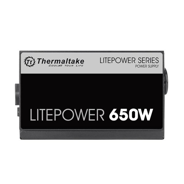 Thermaltake Litepower 650W Non-modular Power Supply, 120mm cooling fan, Black - Image 4