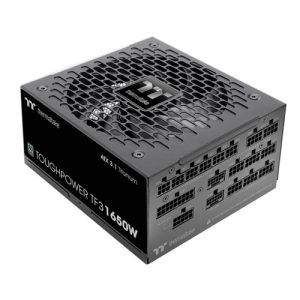 Thermaltake Toughpower TF3 1650W Power Supply, 80 PLUS Titanium Certified, PCIe Gen 5.1 Compatible, Native 12VHPWR (12+4pin) Connector, Black
