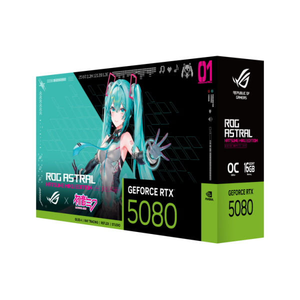 ASUS ROG Astral GeForce RTX™ 5080 16GB GDDR7 OC HATSUNE MIKU EDITION Graphics Card - Image 5