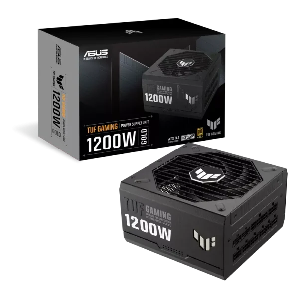 ASUS TUF Gaming 1200W Fully Modular Power Supply, 80 Plus Gold Certification, Black - Image 2