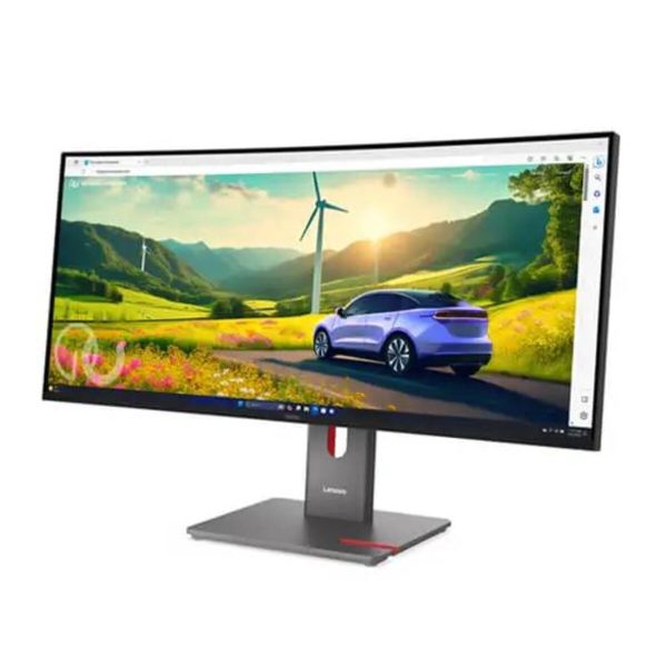 ThinkVision P34WD-40 34" WQHD Monitor, 120Hz Refresh Rate, PD3.1 140W USB-C one cable docking, Black - Image 3