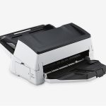 Ricoh fi-7600 Desktop Document Scanner, double-sided scanning speeds of up to 100 pages per minute, 300-page ADF, White