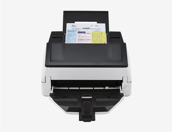 Ricoh fi-7600 Desktop Document Scanner, double-sided scanning speeds of up to 100 pages per minute, 300-page ADF, White - Image 4