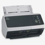Ricoh fi-8150 ADF Office Desktop Scanner, double-sided scanning of up to 50 pages per minute, White