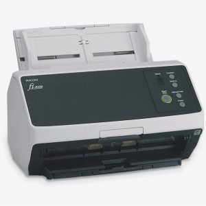 Ricoh fi-8150 ADF Office Desktop Scanner, double-sided scanning of up to 50 pages per minute, White