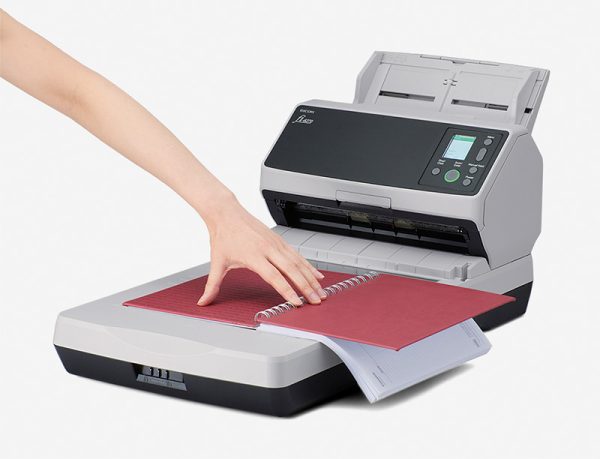 Ricoh fi-8270 ADF Desktop Office Scanner with Flatbed, double-sided scanning of up to 70 pages per minute, White - Image 2