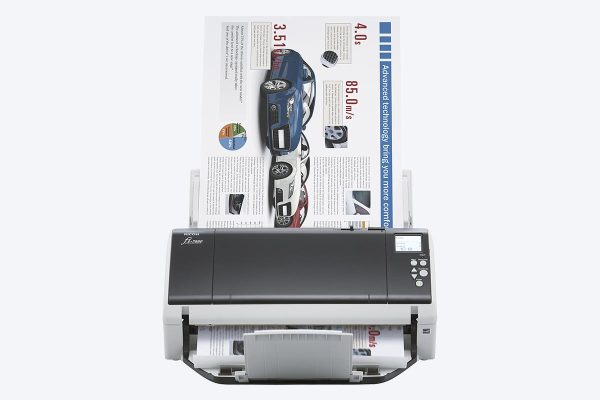 Ricoh fi-7480 Wide-format Document Scanner, double-sided scanning speeds of up to 80 pages per minute, 100-page ADF, White - Image 4