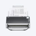 Ricoh fi-7480 Wide-format Document Scanner, double-sided scanning speeds of up to 80 pages per minute, 100-page ADF, White