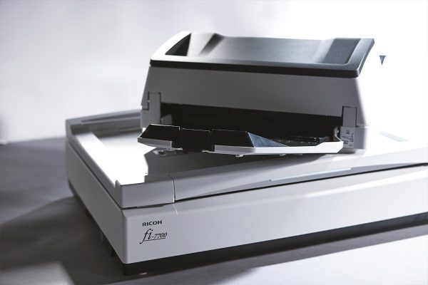 Ricoh fi-7700 Document Scanner, Fast double-sided scanning speeds of up to 100 pages per minute, 300-page ADF, White - Image 3