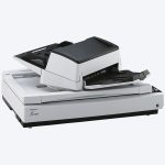 Ricoh fi-7700 Document Scanner, Fast double-sided scanning speeds of up to 100 pages per minute, 300-page ADF, White