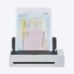 Ricoh Fi-800R Ultra-compact Document Scanner, double-sided scanning speeds up to 40 pages per minute, White