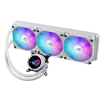 ASUS ROG Strix LC III 360 ARGB White Edition Liquid Cooler, 0dB Technology, Aura Sync, Anti-vibration Rubber - Image 3