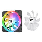 Thermaltake SWAFAN EX12 ARGB Sync PC Cooling Fan TT Premium Edition Case Fan (3-Fan Pack), Magnetic Force Design, Swappable Fan Blade Design, ARGB Lighting Sync, Black - Image 4