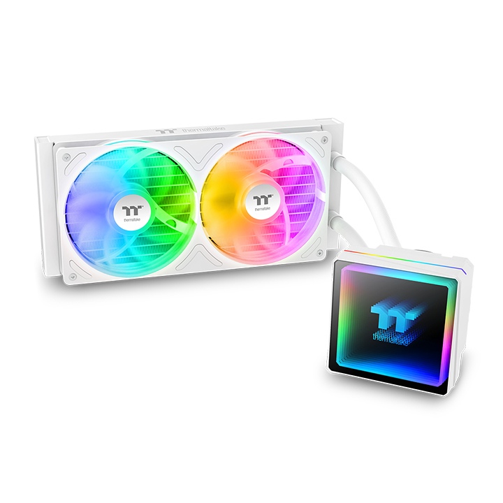 Thermaltake TH240 V3 ARGB Sync Snow Edition All-In-One Liquid Cooler System, White
