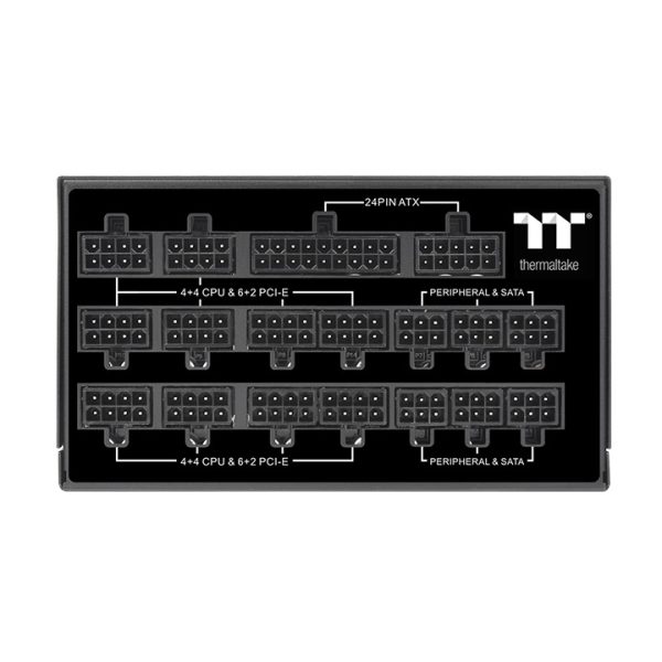 Thermaltake Toughpower TF1 1550W - TT Premium Edition Fully Modular Power Supply, 80 PLUS Titanium certified, 140mm Pulse Width Modulation fan, Black - Image 3