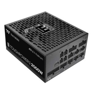 Thermaltake Toughpower i2000W Power Supply, 80 PLUS Platinum Certified, Fully Compatible With ATX 3.1, Four Native PCIe 12V-2x6 Connectors, Black