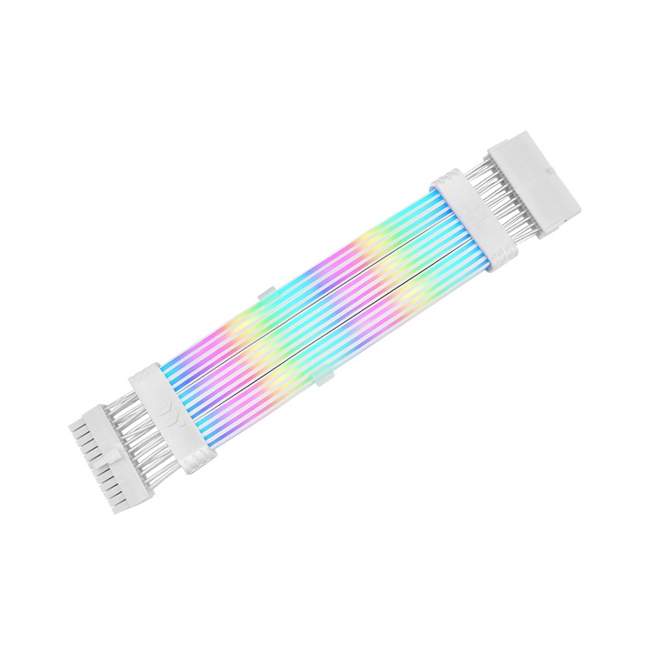 Thermaltake Mod 24Pin ARGB Snow Cable, 240mm Length, White