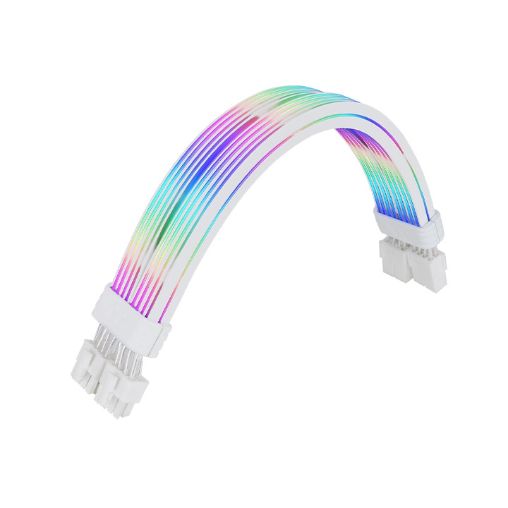 Thermaltake Mod 8 pin ARGB Snow Cable, White