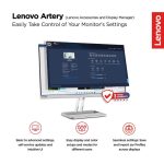 Lenovo L27i-4A 27" Monitor, IPS panel, 100Hz refresh rate, 1ms MPRT Response Time, 99% sRGB color coverage, Silver - Image 4